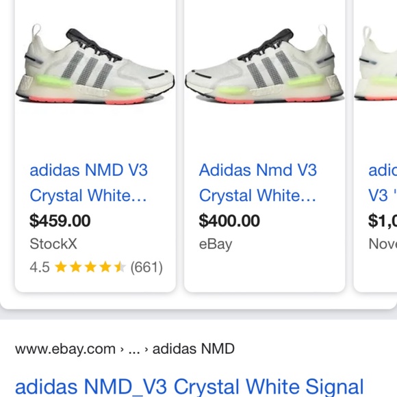 Adidas NMDV3 Crystal White main image 4